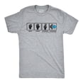 thumbnail image 2 of Mens Rock Paper Scissors Hadouken T shirt Funny Video Gamer Nerdy Graphic Tee Graphic Tees, 2 of 9