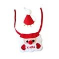 thumbnail image 1 of Babero navideño de Papá Noel para mascotas con gorro, ideal para fiestas, invierno y otras ocasiones especiales para perros y gatos pequeños. También, 1 of 8