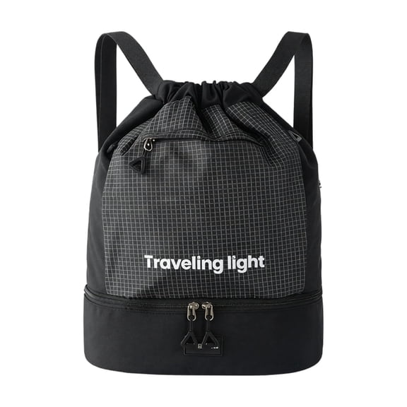Sports Drawstring Backpack ,Travel Bag,Lightweight Gym Bag Water-Resistant Pocket | Breathable String Bag for Soccer, Running, Workout