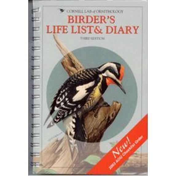 Pre-Owned Birder's Life List & Diary, Third Edition (Spiral-bound) 0938027603 9780938027607