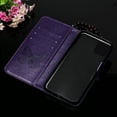 thumbnail image 6 of SaniMore Case for iPhone 15 Plus (6.7" 2023), PU Leather Full-body Protective Cover with Luxury Embossed Butterfly [Wrist Strap & Card Slots & Flip Kickstand] Shockproof Wallet Cover, Purple, 6 of 9