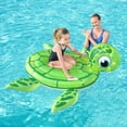 thumbnail image 4 of Bestway: H2OGO! Turtle Ride-On - Green 55" Inflatable Pool Float, Ocean Animal Shaped Character Lounge, 2 Grip Handles, Water & Beach Play, Kids 3+, 4 of 8
