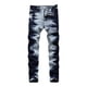 thumbnail image 2 of Pantalones largos para hombre, ajustados, elásticos, con botones y cremallera, informales, a la moda, 2 of 8