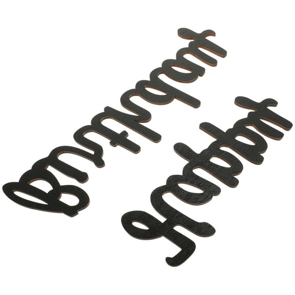 HOMEMAXS  Wall Decor Happy Birthday Word Sign Banners Decoration Black