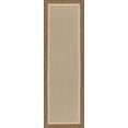 thumbnail image 3 of Bliss Rugs Solid Border Indoor Outdoor Rug Water Resistant Runner Rug for Patio, Hallway, Entryway, Deck, Brown ,3' x 10', 3 of 8