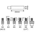 thumbnail image 2 of For 345pcs Threaded Insert Nut Kit M2 M25 M3 M5 M6 3d Printer Parts, 2 of 5