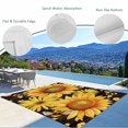 thumbnail image 3 of Sunflower Outdoor Rug for Patio/Deck/Porch, Non-Slip Large Area Rug 5 x 8 Ft, Yellow Floral Elegant Pastoral Flowers Watercolor Indoor Outdoor Rugs Washable Area Rugs, Camping Rug Carpet Runner, 3 of 8
