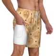 thumbnail image 2 of Balery Squirrel And Nuts Mens Swim Trunks Swim Shorts for Men Quick Dry Inseam Beach Shorts with Compression Liner Pocket-3X-Large, 2 of 9