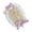 Purple, variant on Vintage Women's Tea Party Lace Straw Hat Girls Flowers Bonnet Headdress,Color:White