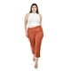 thumbnail image 1 of Pantalon capri de gamuza Roman Fashion /Tallas Extras, 5058 (Ladrillo) naranja oscuro 36, 1 of 5