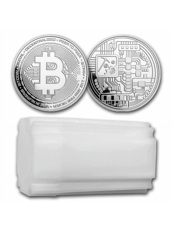 1 oz Silver Round - Bitcoin - Tube of 20
