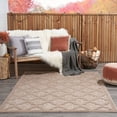 thumbnail image 3 of Nourison Easy Care 5' x 7' Natural Beige Modern Flatweave Indoor/Outdoor Rug, 3 of 11
