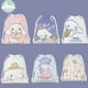 thumbnail image 2 of Cinnamoroll-Bolsa de cosméticos de dibujos animados, bolsa de almacenamiento portátil con cordón, bolsa de regalo, bolsa organizadora, bolsa de aseo con bolsillo de dibujo de tela, 2 of 4