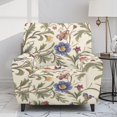 thumbnail image 2 of Renewold Floral Hummingbird Recliner Couch Cover Polyester Spandex Reclining Chair Protector 4 Pieces Stretch Recliner Chair Cover Dog Couch Slipcover for Living Room, 2 of 8