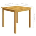 thumbnail image 4 of vidaXL 3 Piece Garden Dining Set Brown, 4 of 5