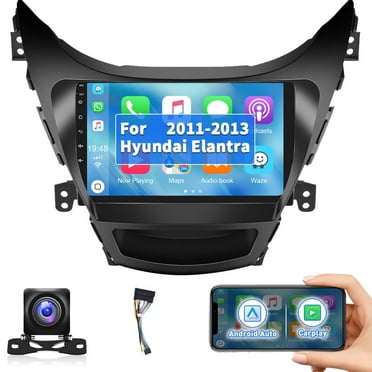 Podofo 2 64G for Hyundai Elantra 2012-2013 Wireless Carplay Android Auto 9'' Car Stereo Radio Android 13 HD 1080P WIFI GPS FM Bluetooth,with AHD Backup Camera