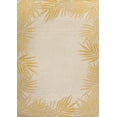 thumbnail image 7 of JONATHAN Y TUSCAN SUN 4 x 6 Area Rug, Isla Coastal Cottage Palm Frond Border - Yellow/Cream, TSN207A-4, 7 of 7