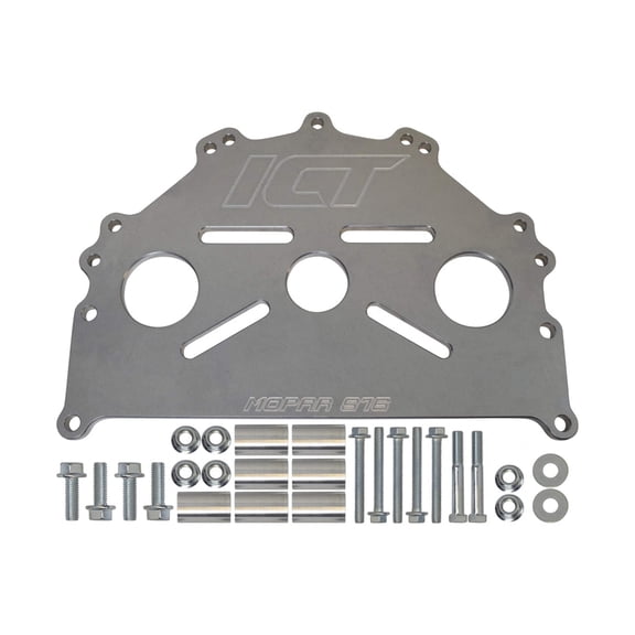 ICT Billet Engine Safe - Stand Adapter Plate Compatible with Mopar LA B RB Hemi Heavy Duty Saver 551876