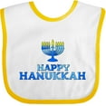 thumbnail image 3 of Inktastic Happy Hanukkah with Menorah Boys or Girls Baby Bib, 3 of 4