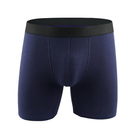 

AnuirheiH Men s Lingerie Underwear Cotton Large Size Fatty Men s Lingerie Boxer Underpants Extra Long Sport Solid Color On Sale