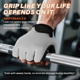 thumbnail image 6 of Double-Layer Deerskin Palm Gym Gloves: Anti-Slip Workout Gloves for Men & Women | Weight Lifting, Cycling, Rowing | Breathable 3D Padded Design, 6 of 7