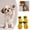 Yellow, variant on Todaioua Dog Shoes for Winter, Dog Boots & Paw Protectors, Fleece Warm Snow Booties for Puppy with Reflective Strip Anti-Slip Rubber Sole for Small Medium Size Dogs