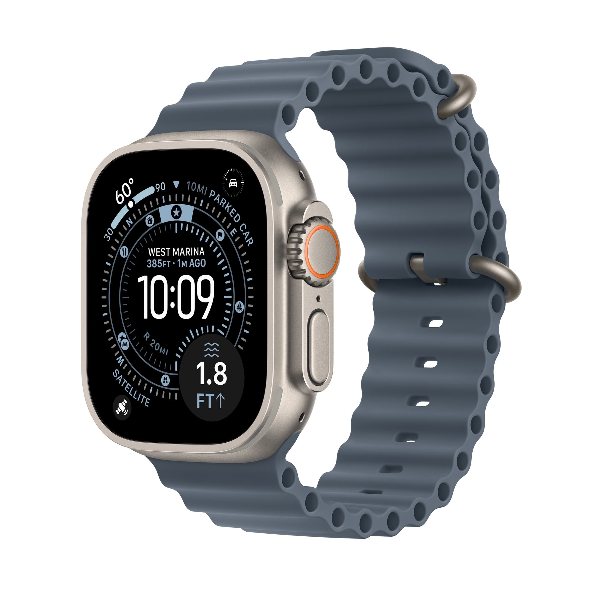Apple Watch Ultra 49mm Titanium Anchor Blue