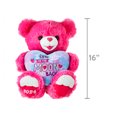Valentine's Day Pink Sweetheart Teddy Bear Plush Toy, 15", by Way To