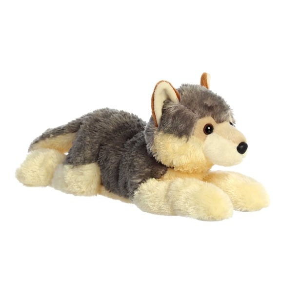Aurora - Large Gray Grand Flopsie - 16.5" Wily Wolf - Adorable Stuffed Animal
