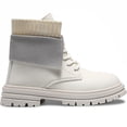 thumbnail image 3 of Botas Casuales para Mujer con Cordones Botin de Corte Medio Impermeable Tacon Bajo, 3 of 7