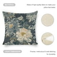 thumbnail image 4 of Flowers Linen toss pillowcase decoration pillowcase gifting preferred 24x24 inch cushion cover 2 sets sofa pillowcase sofa bedroom living room car, 4 of 8
