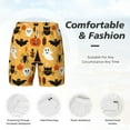 thumbnail image 4 of Kdxio Happy Halloween7 Print Men'S Swim Trunks With Compression Liner 7 Inch Inseam Quick Dry Swim Shorts, 4 of 7