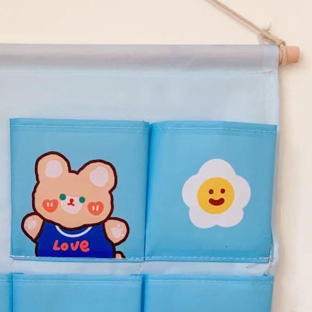 Bolsa de almacenamiento montada en la pared, bolsa de almacenamiento para colgar en la pared, bolsillos de almacenamiento para puerta, organizador colgante para armario, artesanía Superior
