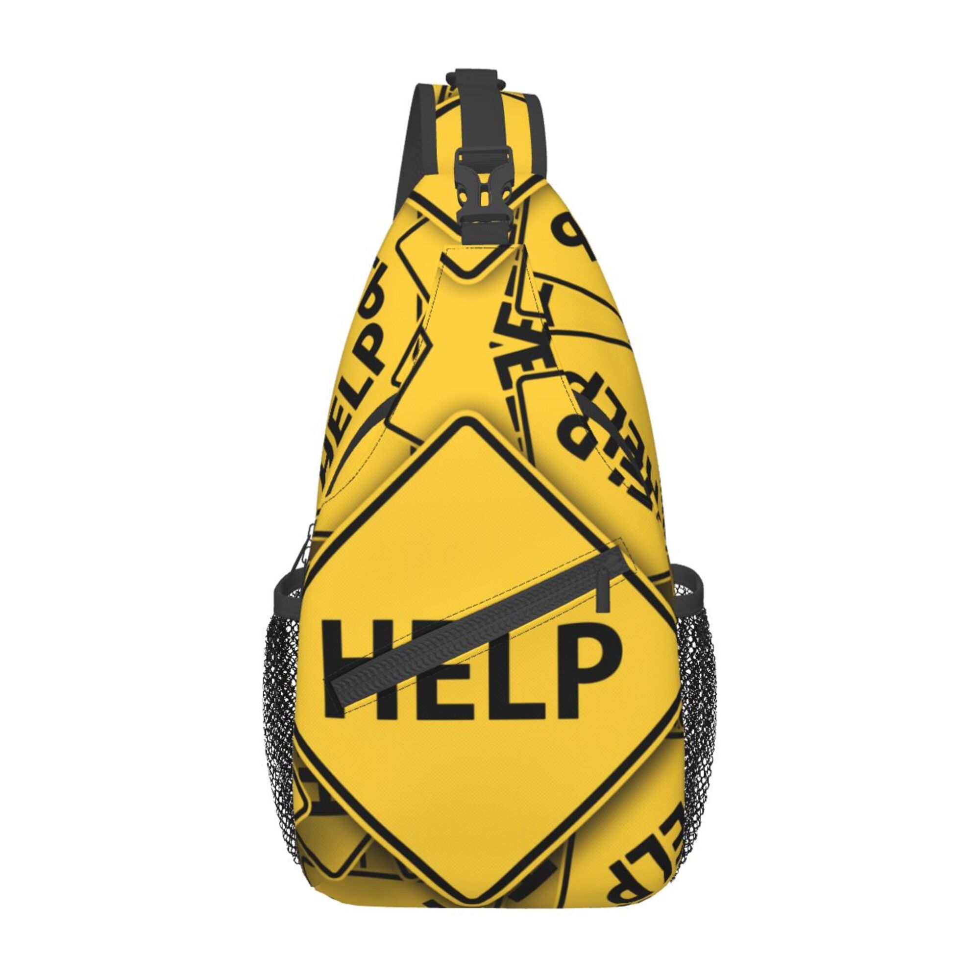 ZICANCN Crossbody Sling Bag for Men Women Traffic Signs Casual