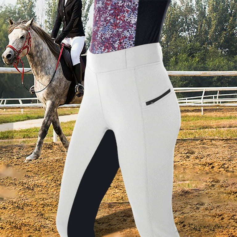 Travelwant Women's Horse Riding Pants Exercise High Waist Breeches Sport Riding  Equestrian Trousers Yoga Leggings Tights 