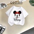 thumbnail image 2 of Camiseta de algodón de verano para niños de la marca Mickey, linda camiseta de dibujos animados de Disney para niño y niña, camiseta informal de cuello redondo, ropa para niños, 2 of 5