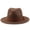 Coffee, variant on Straw Panama Hat for Women Wide Brim Roll Up Hat Fedora Beach Sun Hat