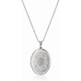 thumbnail image 1 of Sterling Silver Oval Hand-Engraved Locket Necklace, 18", 1 of 4