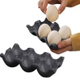thumbnail image 2 of Ceramic Egg Box Egg Tray Holder Non Slip Egg Storage Organizer for Fridge Refrigerator Kitchen Worktop Countertop Decorative Accessories Holds 6 Chicken Eggs, 2 of 7