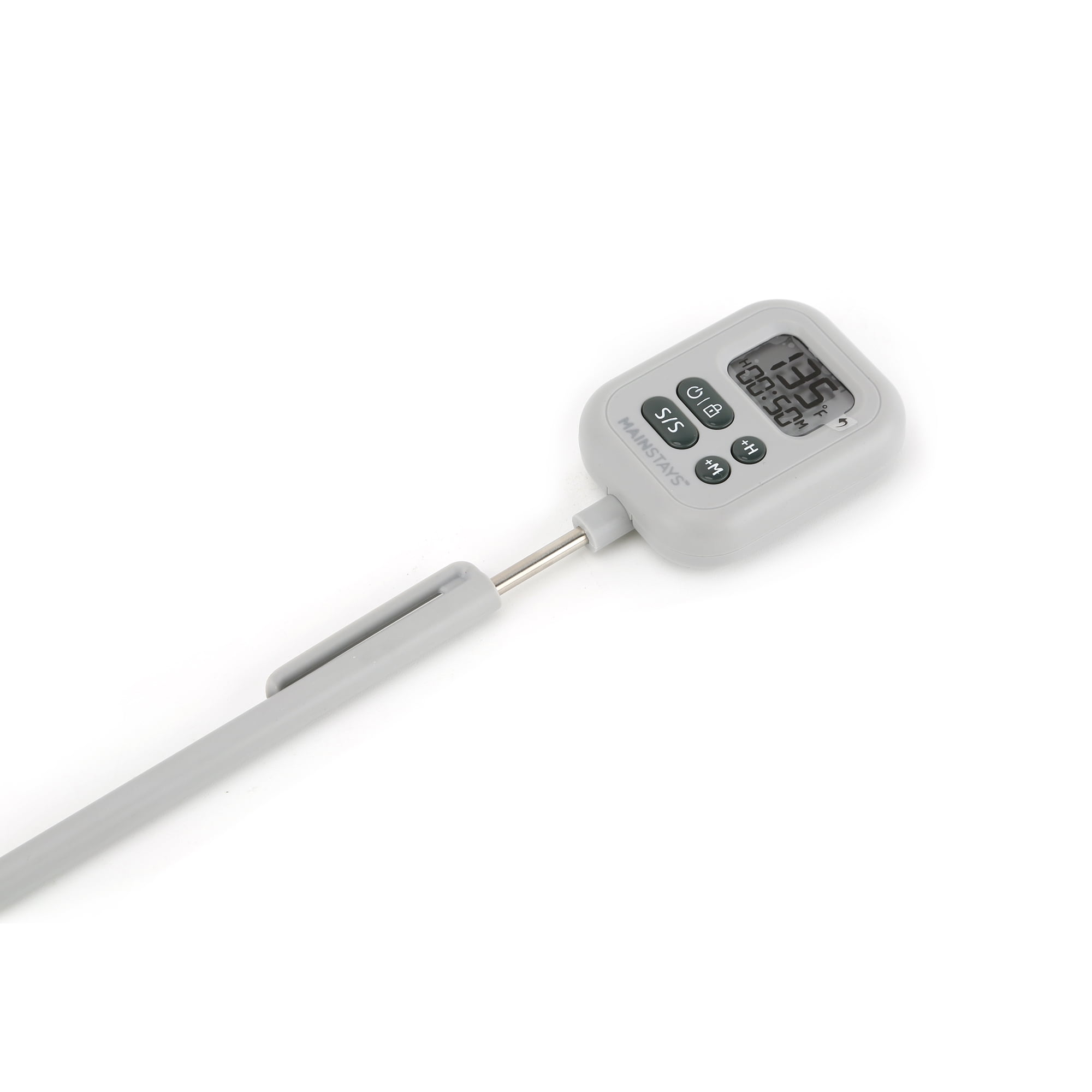 Mainstays NSF Certified Oven Safe Meat Thermometer, Extra Large Dial,  Silver