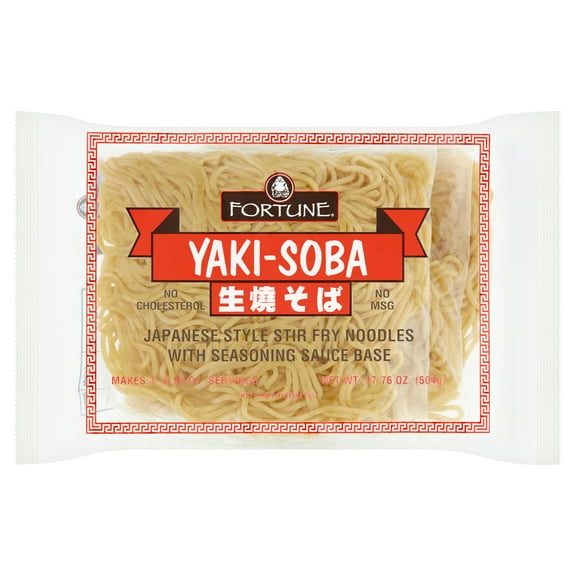 Fortune Refrigerated Plant-Based Yaki-soba Noodle, 3 Pack