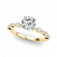 thumbnail image 3 of Round Brilliant Cut Solitaire With Accents Engagement Ring 18K Rose Gold, 3 of 3