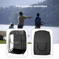 thumbnail image 6 of Compact Portable Pop Up Sports Tent Black Polyester Material Ideal Shelter For Fishing Camping Outdoor Sports, 6 of 8