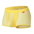 thumbnail image 4 of B91xZ Boxeurs Respirants Taille Basse en Maille, Jaune m, 4 of 4