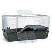 Angle View: Prevue Pet Products Small Animal Home Universal Cage - Dark Gray