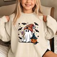 thumbnail image 7 of akafmk Girls Halloween Sweatshirt Oversized Crewneck Sweatshirts Long Sleeve Pullover Tops Graphic Hoodies Cute Fall Winter Clothes, Size 7-8 Years, 7 of 7
