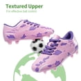 thumbnail image 3 of Tacos de Fútbol DREAM PAIRS SDSO2301K para Niños Talla 11 Rosa/Morado, 3 of 6