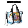 thumbnail image 2 of Travel Duffle Bag Rainbow Animals Noah's Ark Travel Tote Bags Carry on Luggage Waterproof Weekender Bags with Top Handle Adjustable Shoulde Strap for Travel Gym, 2 of 5