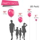 thumbnail image 3 of Globos magenta Partywoo, 85 unidades de globos rosa intenso en diferentes tamaños (45, 30, 25 y 12,7 cm) para guirnaldas de globos y decoración de cumpleaños., 3 of 4