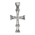 thumbnail image 1 of Sterling Silver Antiqued, Polished And Brushed Latin Cross Pendant Made In United States qc8167, 1 of 2